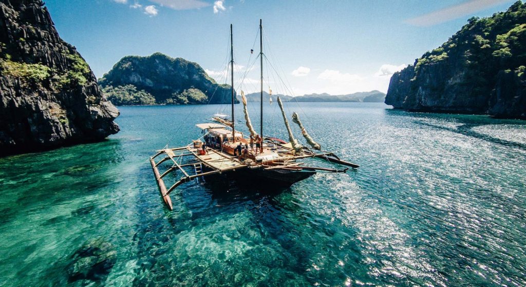 aerial view by tao philippines el nido palawan