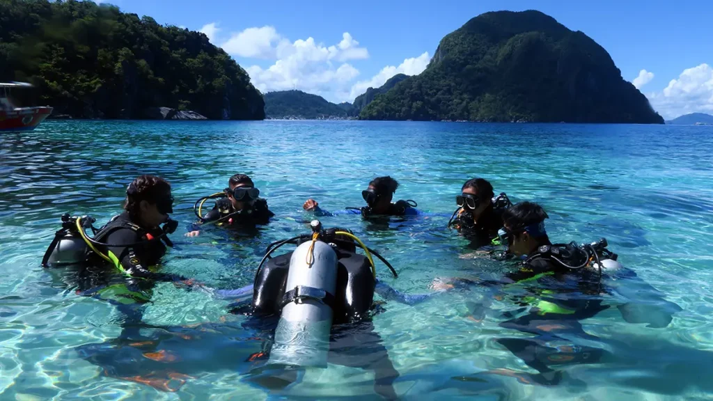 confined discover scuba el nido